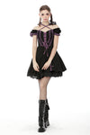 Harajuku purple black cross sweet cool rebel dress DW468