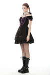 Harajuku purple black cross sweet cool rebel dress DW468