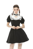 Women's hollow out peach heart melanism Alice dress DW469