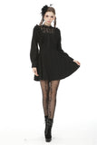 Dark mysterious frilly lace dress DW472