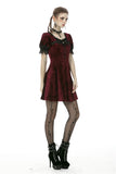 Classic nightingale's rose wine red diamond velvet dress DW482