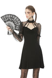 Innocent lady sexy see-through mesh sleeves dress DW487