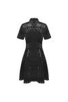 Devil magic diamond velvet dress DW492