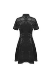 Devil magic diamond velvet dress DW492