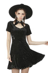 Devil magic diamond velvet dress DW492