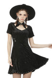 Devil magic diamond velvet dress DW492