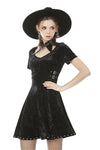 Devil magic diamond velvet dress DW492