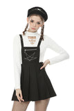 Punk locomotive chain star rebel suspender skirt DW497