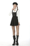 Punk locomotive chain star rebel suspender skirt DW497