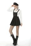 Punk locomotive chain star rebel suspender skirt DW497