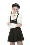 Punk locomotive chain star rebel suspender skirt DW497