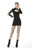 Punk locomotive sexy arm bodycon dress DW503