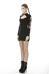 Punk locomotive sexy arm bodycon dress DW503