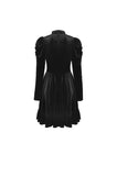 Melanism gothic antique velvet high collar dress DW506