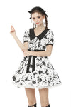 Magic cat sweet cool printed dress DW507