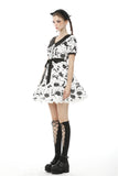 Magic cat sweet cool printed dress DW507