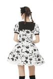 Magic cat sweet cool printed dress DW507