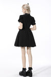 Innocent girl vertical soft short sleeves dress DW509