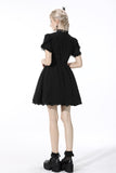 Innocent girl vertical soft short sleeves dress DW509