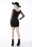 Street fashion lace up chest slim dress DW514