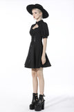 Rebel girl lace up waist lapel dress DW515