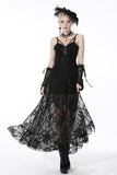 Gothic sexy lace maxi strap dress DW523