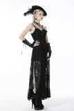 Gothic sexy lace maxi strap dress DW523