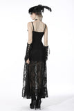 Gothic sexy lace maxi strap dress DW523