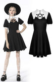 Witch star chest contrast collar dress DW525