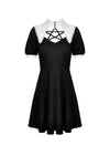 Witch star chest contrast collar dress DW525