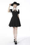 Witch star chest contrast collar dress DW525