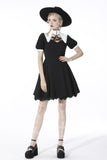 Witch star chest contrast collar dress DW525