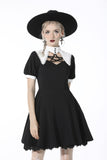 Witch star chest contrast collar dress DW525