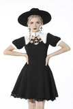 Witch star chest contrast collar dress DW525