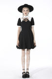 Witch star chest contrast collar dress DW525