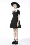 Witch star chest contrast collar dress DW525