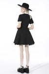 Witch star chest contrast collar dress DW525