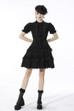 Gothic princess vertical layered shirtwaist dress DW528