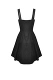 Punk lace up chest asymmetric strap dress DW530