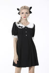 Gothic lolita lace-trim rabbit ear dress DW531