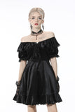 Sexy ruffle off Shoulder velvet dress DW538