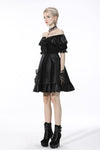 Sexy ruffle off Shoulder velvet dress DW538