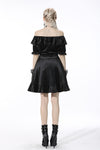 Sexy ruffle off Shoulder velvet dress DW538