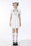 Soulless princess white puff sleeves dress DW548