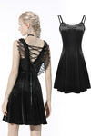 Invisible wings velvet strap dress DW562