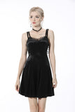 Invisible wings velvet strap dress DW562