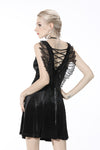 Invisible wings velvet strap dress DW562