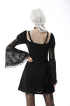 Gothic fake two pieces sexy lace inside join dress DW570