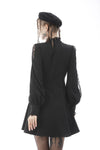 Women ribbon neck tie long-sleeves dress DW574