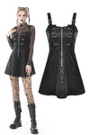 Punk locomotive wash leatherette strap dress DW586